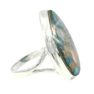 Inel Argint Turquoise Oyster Shahnoor - Img 2