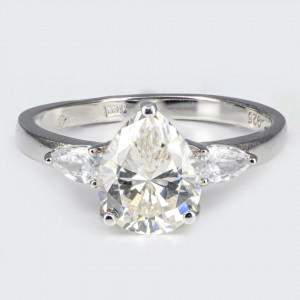 Inel Argint Zirconia Noele Alb Cald