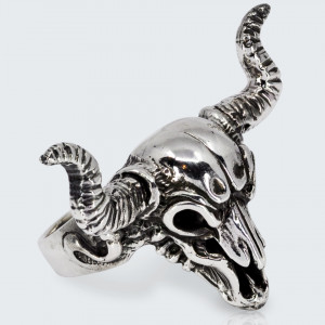 Inel Bull Skull