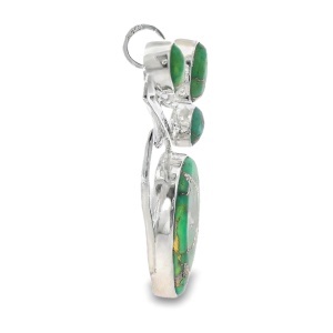 Pandantiv Argint Green Copper Turquoise Jini - Img 2