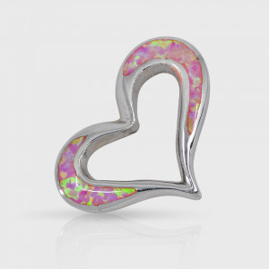 Pandantiv Opal Pink Heart
