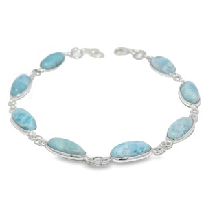 Bratara Argint Larimar Deepti