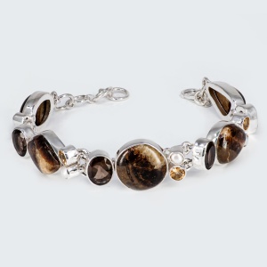 Bratara Argint Septarian Nyra
