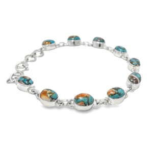 Bratara Argint Turquoise Oyster Thalassery - Img 2