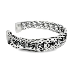 Bratara Fixa Argint Realizata Manual Unisex Kadek - Img 2
