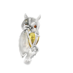 Brosa Argint cu Marcasite Amaranthe Gold - Img 3