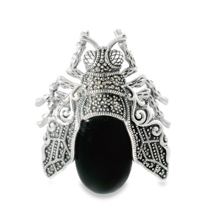 Brosa Argint cu Marcasite Fosette