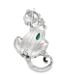 Brosa Argint cu Marcasite Lilou Green - Img 2
