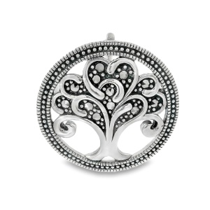 Brosa-Pandantiv Argint Marcasite Darcey