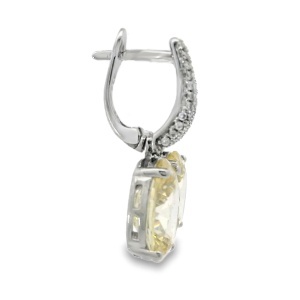 Cercei Argint cu sistem de inchidere englezesc Cubic Zirconia Eugenie - Img 2