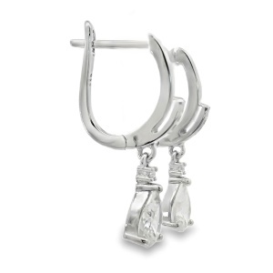 Cercei Argint cu sistem de inchidere englezesc Cubic Zirconia Sybille - Img 2