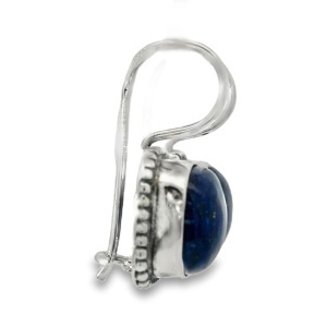 Cercei Argint cu tortita clasica Lapis Lazuli Saanvi - Img 2