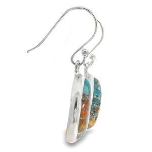 Cercei Argint cu tortita Turquoise Oyster Kayra - Img 2