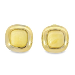 Cercei cu clips Argint suflat Aur 585 Chihlimbar Baltic Torvi