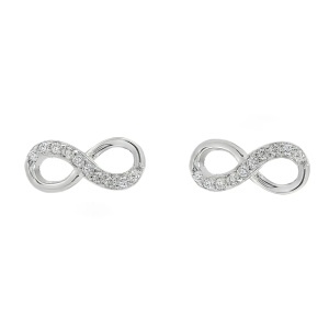 Cercei din Argint cu surub Cubic Zirconia Valentine