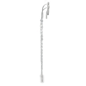 Cercei lungi din Argint Cubic Zirconia Jade - Img 2