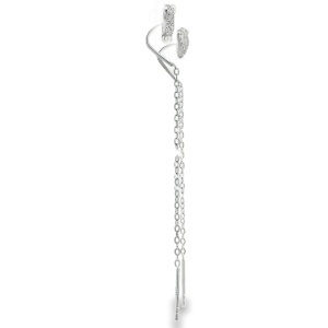 Cercei lungi din Argint Cubic Zirconia Salome - Img 2
