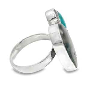Inel Argint Chrysocolla Urvashi - Img 2