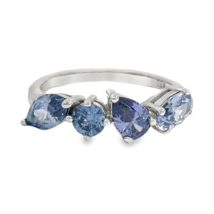Inel Argint Cubic Zirconia Tanzanit Juliette
