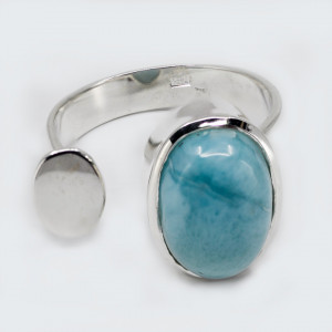 Inel Argint Larimar Aazia - Img 2