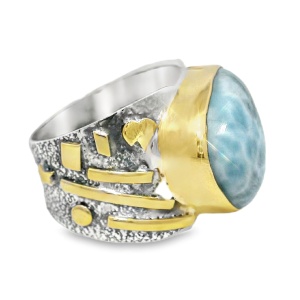 Inel Argint Larimar Guirim - Img 2