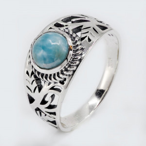 Inel Argint Larimar Teju