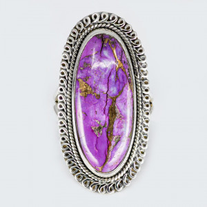 Inel Argint Purple Copper Turquoise Ilesh