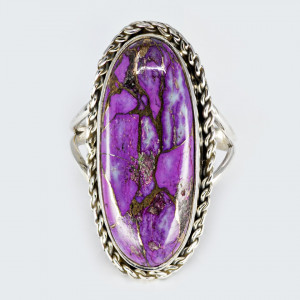 Inel Argint Purple Copper Turquoise Taraknath