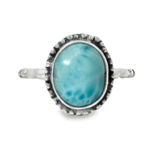 Inel Argint realizat manual Larimar Monita