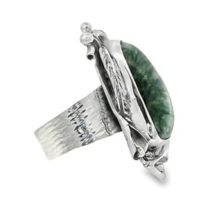 Inel Argint realizat manual Serafinit Adira - Img 2