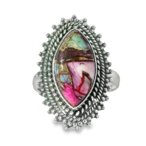 Inel Argint Turquoise Oyster Roz Wattanai