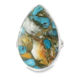Inel Argint Turquoise Oyster Shahnoor