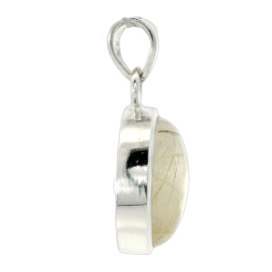 Pandantiv Argint Quartz Rutilat Auriu Nayanandi - Img 2