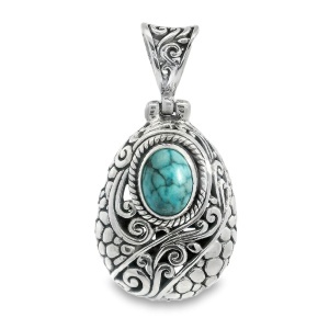 Pandantiv Argint realizat manual Turquoise Hiraya