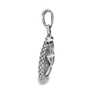 Pandantiv Argint Unisex Ouroboros Pentagram - Img 2
