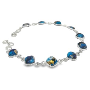 Bratara Argint Copper Turquoise Shivani - Img 2