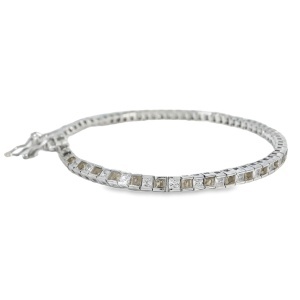 Bratara Argint Sultanit de laborator si Cubic Zirconia Liv - Img 2