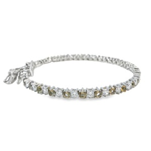 Bratara Argint Sultanit de laborator si Cubic Zirconia Renee - Img 2