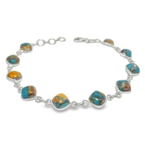 Bratara Argint Turquoise Oyster Shivani