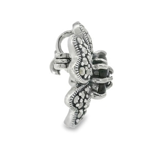 Brosa-Pandantiv Argint cu Marcasite si Sidef Abalone Ploy - Img 2
