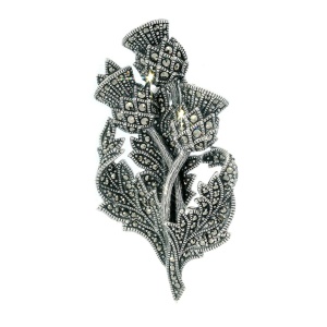 Brosa-Pandantiv Argint Marcasite Bluma