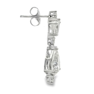 Cercei Argint cu sistem de inchidere cu surub Cubic Zirconia Apolinne - Img 2