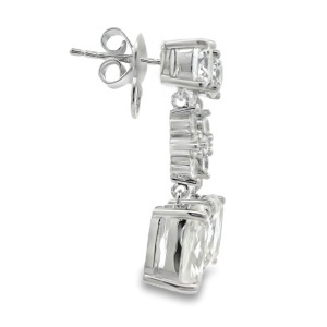 Cercei Argint cu sistem de inchidere cu surub Cubic Zirconia Jacinthe - Img 2