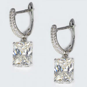 Cercei Argint Zirconia Salome Alb Cald