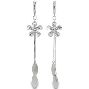 Cercei lungi Argint Cubic Zirconia Lia
