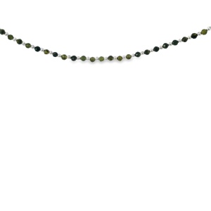 Colier Argint Granat Verde Rosnai