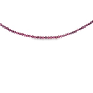 Colier Argint Radacina de Rubin Fuchsia Saylee