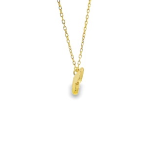 Colier Argint suflat Aur 585 Zirconia Fabienne - Img 2