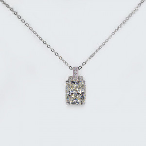 Colier Argint Zirconia Gabrielle Alb Cald