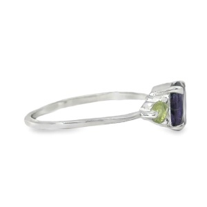Inel Argint Ametist si Peridot Pimchan - Img 2